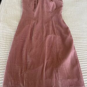 Cinq a Sept Pink Strapless Sheath Dress Sweetheart Neckline
